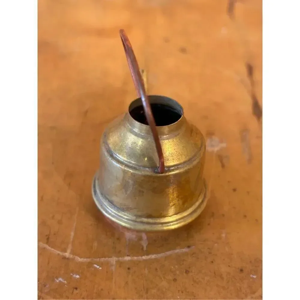 ANTIQUE HANDMADE SOLDERED MINI COPPER BRASS KETTLE 2.25